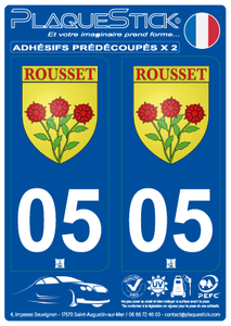 05 -Rousset "Blason" PlaqueStick