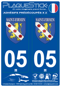 05 -Saint-Firmin "Blason" PlaqueStick