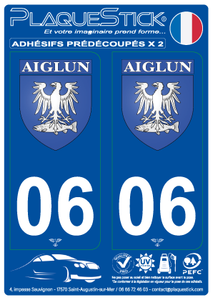 06 -Aiglun "Blason" PlaqueStick