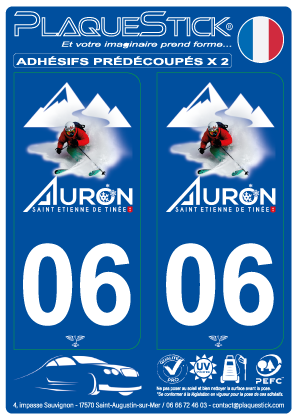 06 -Auron-Saint-Etienne-de-Tinée PlaqueStick