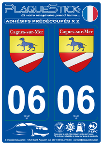 06 -Cagnes-sur-Mer "Blason" PlaqueStick