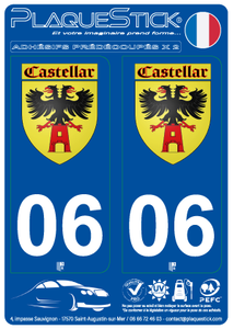 06 -Castellar "Blason" PlaqueStick