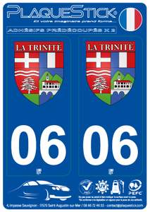 06 -La Trinité "Blason" PlaqueStick