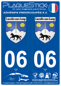 06 -Lacolle-sur-Loup "Blason" PlaqueStick
