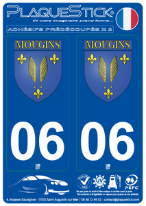 06 -Mougins "Blason" PlaqueStick