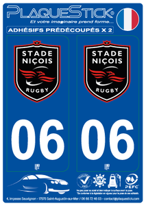 06 -Nice "Stade Niçois" Rugby PlaqueStick