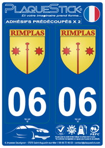 06 -Rimplas "Blason" PlaqueStick
