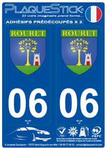 06 -Rouret "Blason" PlaqueStick