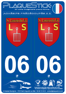 06 -Saint-Laurent-du-Var "Blason" PlaqueStick