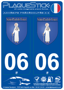 06 -Saint-Paul-de-Vence "Blason" PlaqueStick