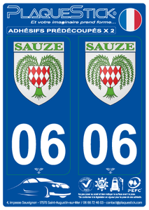 06 -Sauze "blason" PlaqueStick