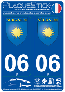 06 -Séranon "Blason" PlaqueStick