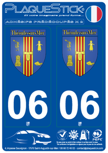 06 -Théoule-sur-Mer "Blason" PlaqueStick