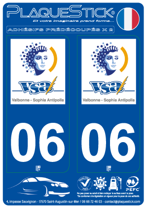 06 -Valbonne-Sophia-Antipolis PlaqueStick