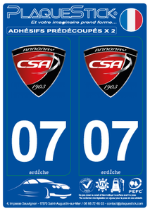 07 -Annonay "CS Rugby" PlaqueStick