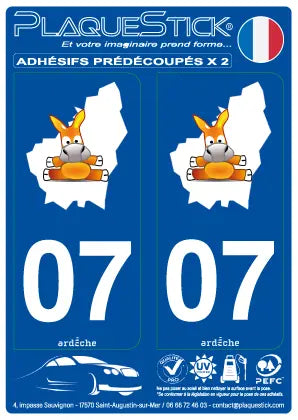 07 -Ardèche PlaqueStick