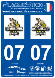 07 -Aubenas "Basket" PlaqueStick