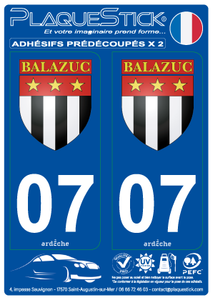 07 -Balazuc "Blason" PlaqueStick