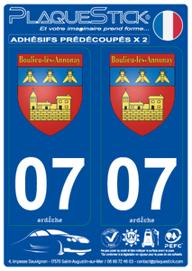07 -Boulieu-lès-Annonay "Blason" PlaqueStick