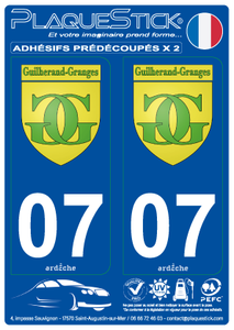 07 -Guilherand-Granges "Blason" PlaqueStick