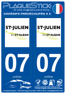 07 -Saint-Julien-en-Saint-Alban PlaqueStick