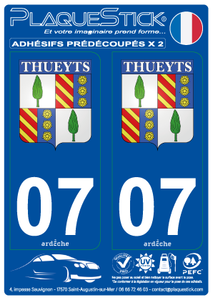 07 -Thueyts "Blason" PlaqueStick