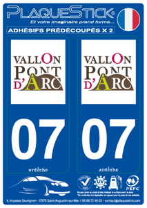 07 -Vallon-Pont-d'Arc PlaqueStick