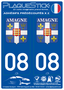 08 -Amagne "Blason" PlaqueStick