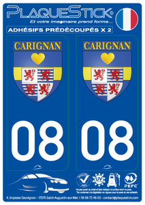 08 -Carignan "Blason" PlaqueStick