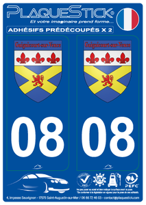 08 -Guignicourt-sur-Vence "Blason" PlaqueStick