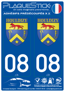 08 -Houldizy "Blason" PlaqueStick