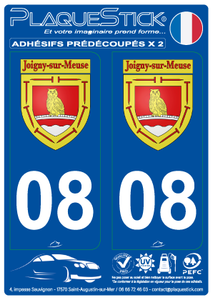 08 -Joigny-sur-Meuse "Blason" PlaqueStick