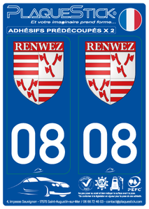 08 -Renwez "Blason" PlaqueStick