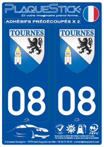 08 -Tournes "Blason" PlaqueStick