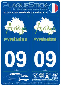 09 -Ariège "Pyrénées" PlaqueStick