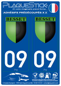 09 -Besset "Blason" PlaqueStick