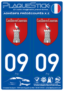 09 -Castillon-en-Couserans "Blason" PlaqueStick