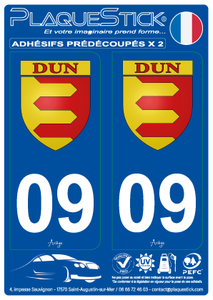 09 -Dun "Blason" PlaqueStick