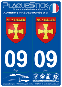 09 -Montségur "Blason" PlaqueStick