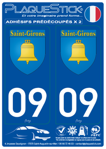 09 -Saint-Girons "Blason" PlaqueStick