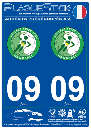 09 -Vallée Arize-Lèze-Handball PlaqueStick