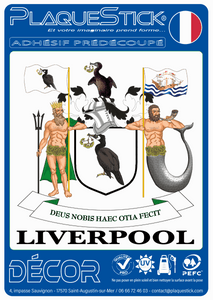 101 -Angleterre "Liverpool" Arms, Décor PlaqueStick