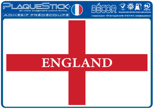 101 -Angleterre "England" -Flag, Décor A6