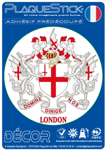 101 -Angleterre "London" -Arms, Décor PlaqueStick