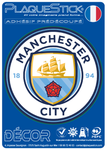 101 -Angleterre "Manchester" FC, Décor PlaqueStick