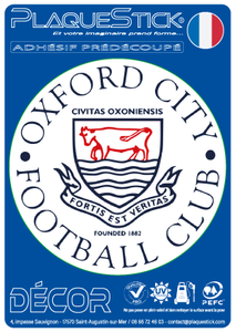 101 -Angleterre "Oxford" FC, Décor PlaqueStick