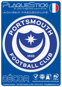 101 -Angleterre "Portsmouth"FC, Décor PlaqueStick