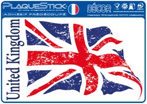 101 -Angleterre "United Kingdom" Flag in the wind, Décor