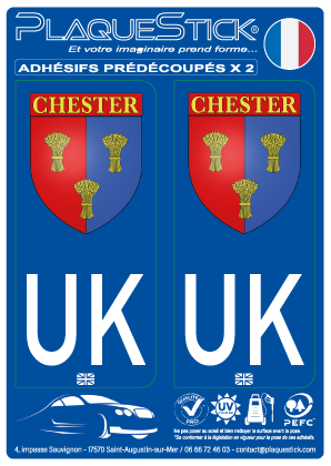 101 -England “Chester” Coast of Arms