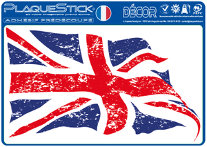 101 -Angleterre "Royaume-Uni - United Kingdom" Flag au vent, Décor A6